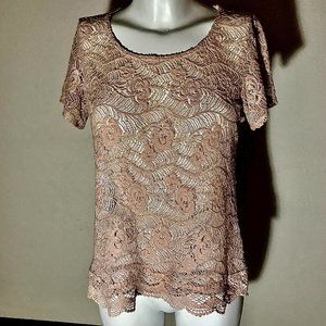 Lovely Light Pink Full Lace Top